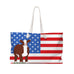Custom Made Tote Bag - Patriotic Pattern Stock Show Livestock - Livestock &amp; Co. Boutique