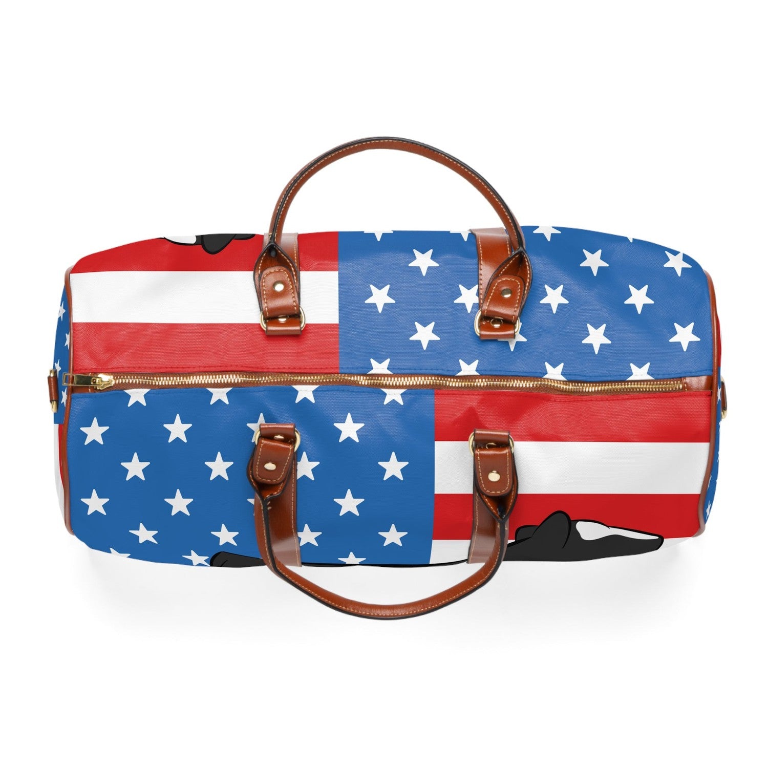 Custom Made Waterproof Travel Bag - Patriotic Stock Show Livestock - Livestock &amp; Co. Boutique