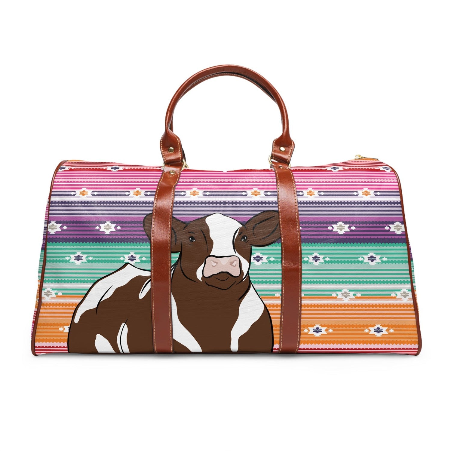 Custom Made Waterproof Travel Bag - Serape Stock Show Livestock - Livestock &amp;amp; Co. Boutique