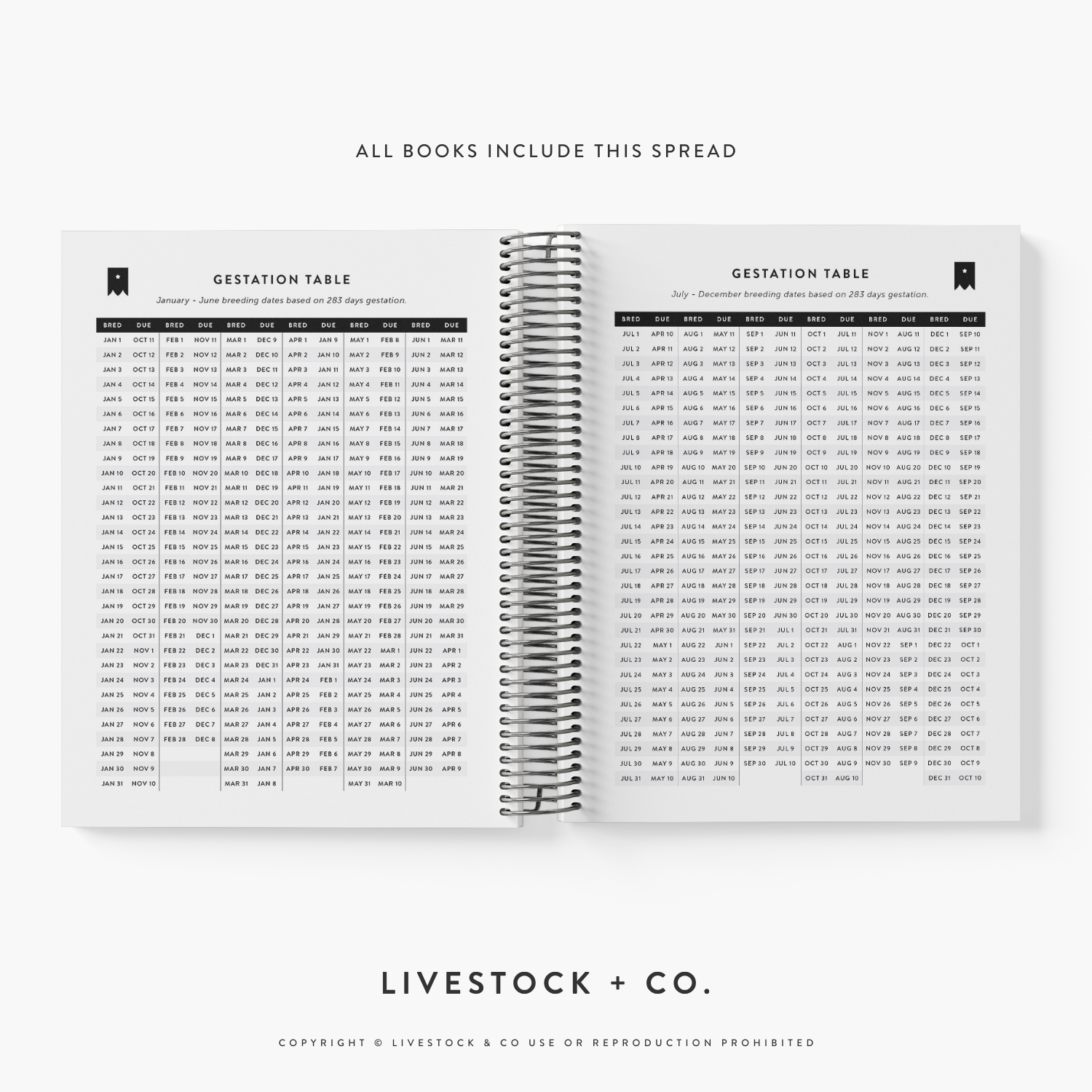 Breeding &amp; Calving Record Planner